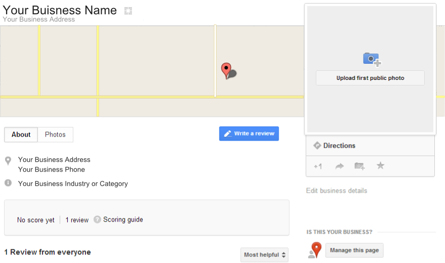 Claim your Business Google Plus Places Page